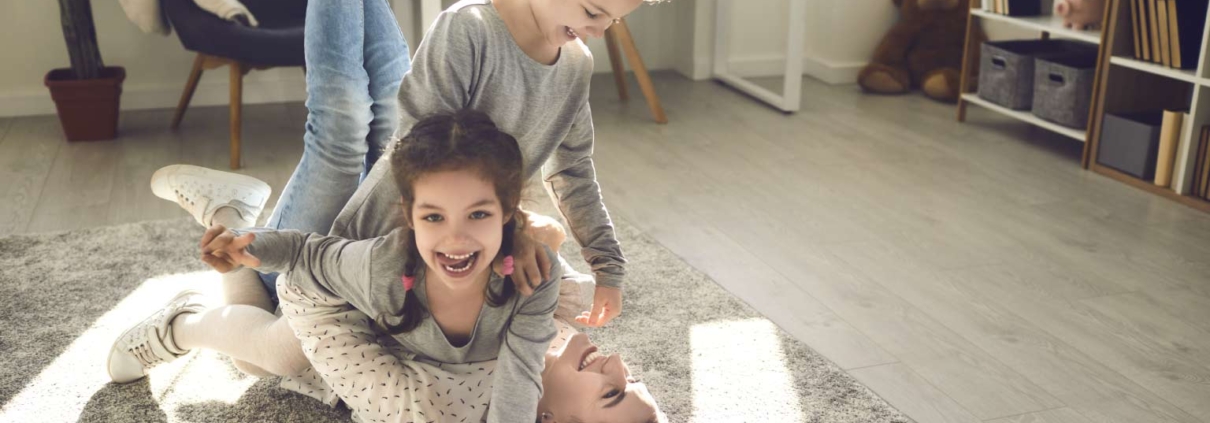 family enjoying air conditioning