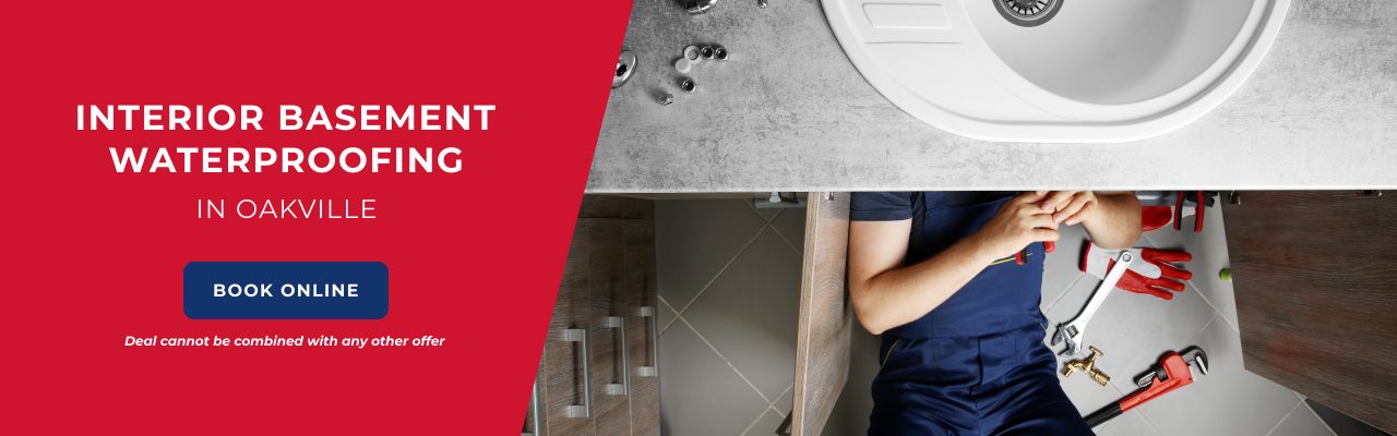 Interior Basement Waterproofing Banner Desktop